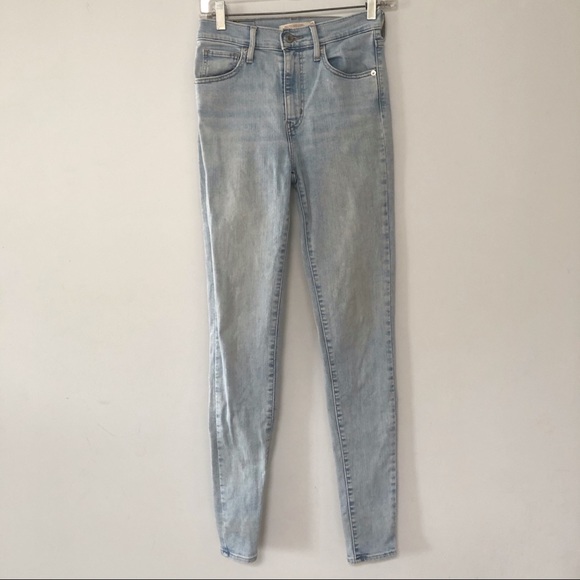 Levi’s Mile high super skinny jeans lighwash - Picture 2 of 7
